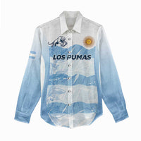 Argentina Rugby Los Pumas Custom Women Casual Shirt Traditional Colors - Wonder Print Shop