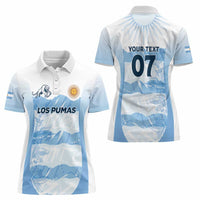 Argentina Rugby Los Pumas Custom Women Polo Shirt Traditional Colors - Wonder Print Shop