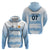 Argentina Rugby Los Pumas Custom Zip Hoodie Traditional Colors - Wonder Print Shop