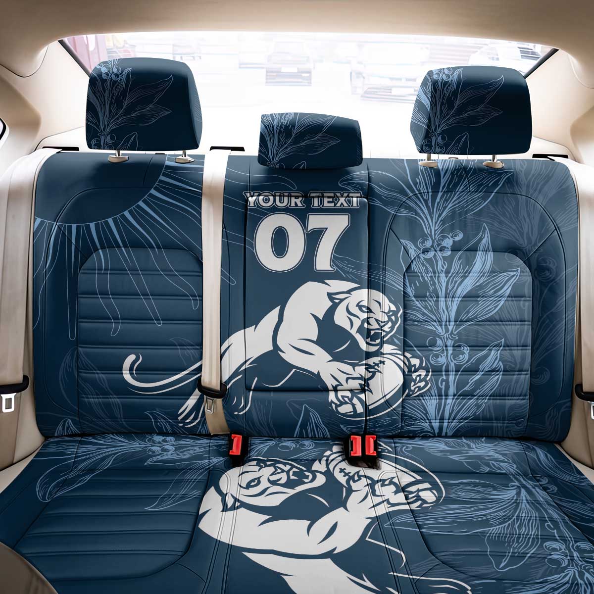 Argentina Rugby Los Pumas Custom Back Car Seat Cover Laurel Wreath Inspired - Wonder Print Shop