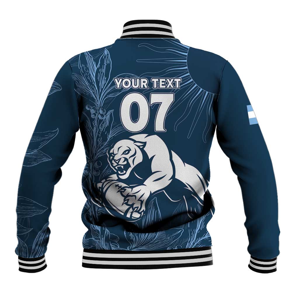 Argentina Rugby Los Pumas Custom Baseball Jacket Laurel Wreath Inspired - Wonder Print Shop