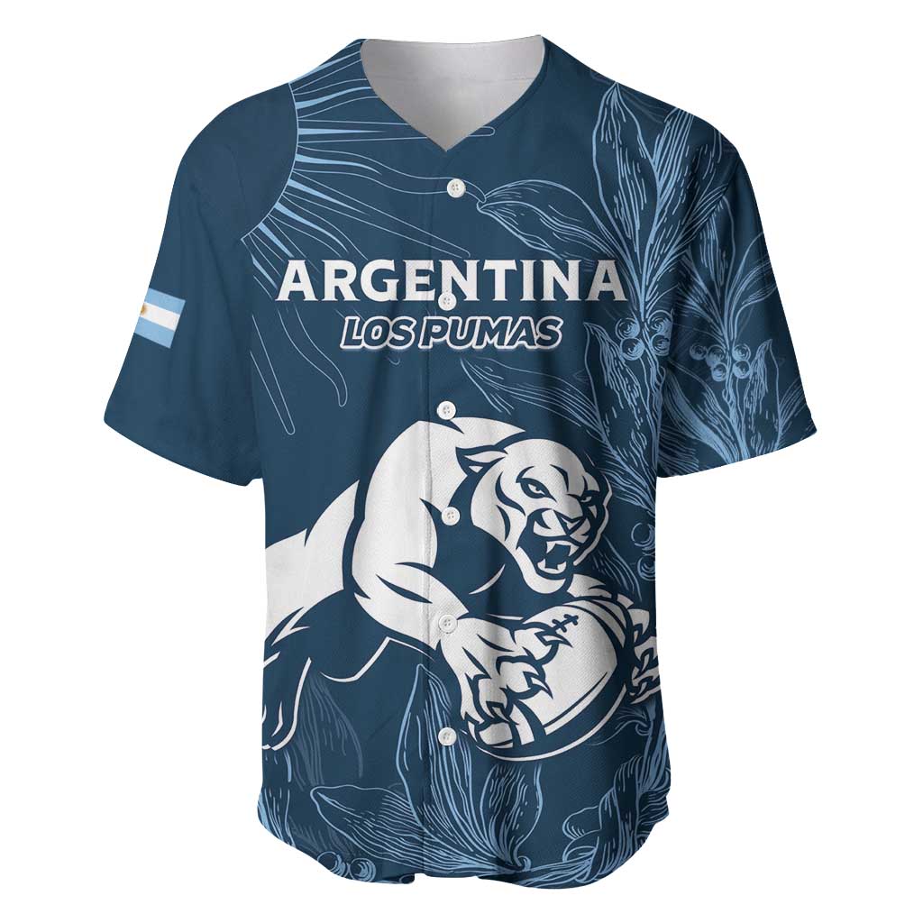 Argentina Rugby Los Pumas Custom Baseball Jersey Laurel Wreath Inspired - Wonder Print Shop