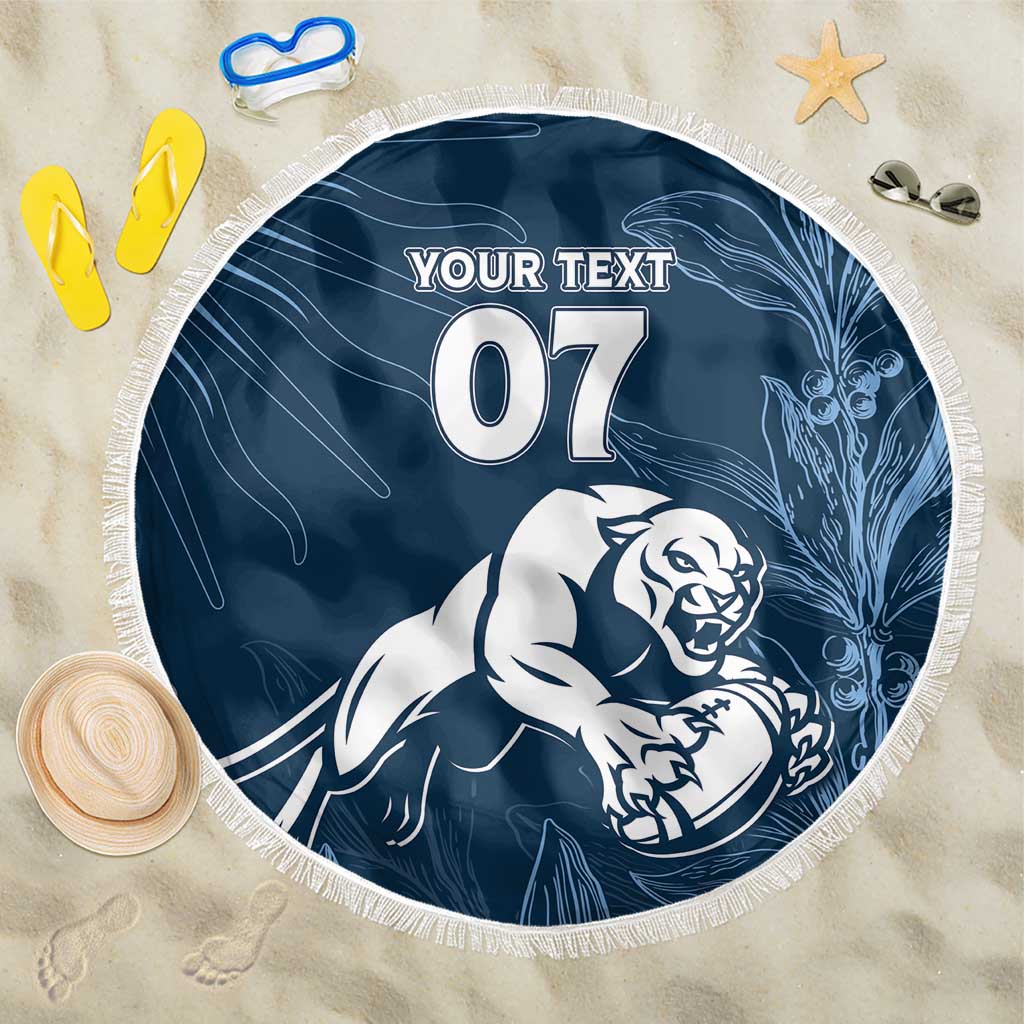 Argentina Rugby Los Pumas Custom Beach Blanket Laurel Wreath Inspired - Wonder Print Shop