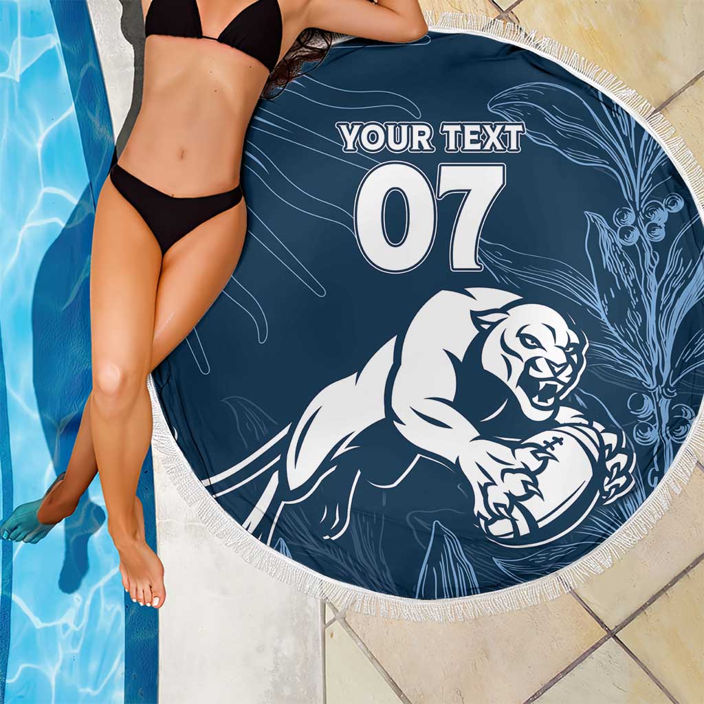 Argentina Rugby Los Pumas Custom Beach Blanket Laurel Wreath Inspired - Wonder Print Shop