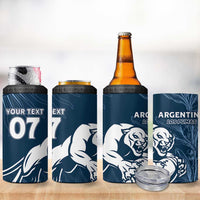 Argentina Rugby Los Pumas Custom 4 in 1 Can Cooler Tumbler Laurel Wreath Inspired - Wonder Print Shop