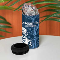 Argentina Rugby Los Pumas Custom 4 in 1 Can Cooler Tumbler Laurel Wreath Inspired - Wonder Print Shop