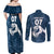 Argentina Rugby Los Pumas Custom Couples Matching Off Shoulder Maxi Dress and Long Sleeve Button Shirt Laurel Wreath Inspired - Wonder Print Shop
