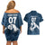 Argentina Rugby Los Pumas Custom Couples Matching Off Shoulder Short Dress and Hawaiian Shirt Laurel Wreath Inspired - Wonder Print Shop