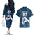 Argentina Rugby Los Pumas Custom Couples Matching Off The Shoulder Long Sleeve Dress and Hawaiian Shirt Laurel Wreath Inspired - Wonder Print Shop