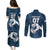 Argentina Rugby Los Pumas Custom Couples Matching Puletasi and Long Sleeve Button Shirt Laurel Wreath Inspired - Wonder Print Shop