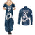 Argentina Rugby Los Pumas Custom Couples Matching Summer Maxi Dress and Long Sleeve Button Shirt Laurel Wreath Inspired - Wonder Print Shop
