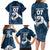 Argentina Rugby Los Pumas Custom Family Matching Long Sleeve Bodycon Dress and Hawaiian Shirt Laurel Wreath Inspired - Wonder Print Shop