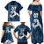 Argentina Rugby Los Pumas Custom Family Matching Off Shoulder Maxi Dress and Hawaiian Shirt Laurel Wreath Inspired - Wonder Print Shop