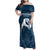 Argentina Rugby Los Pumas Custom Family Matching Off Shoulder Maxi Dress and Hawaiian Shirt Laurel Wreath Inspired - Wonder Print Shop