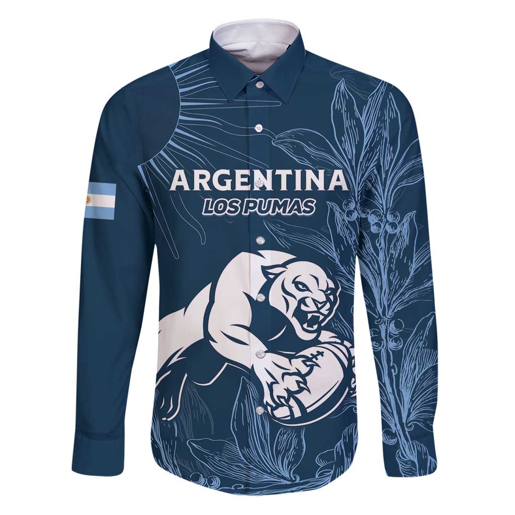 Argentina Rugby Los Pumas Custom Family Matching Puletasi and Hawaiian Shirt Laurel Wreath Inspired - Wonder Print Shop