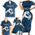 Argentina Rugby Los Pumas Custom Family Matching Short Sleeve Bodycon Dress and Hawaiian Shirt Laurel Wreath Inspired - Wonder Print Shop