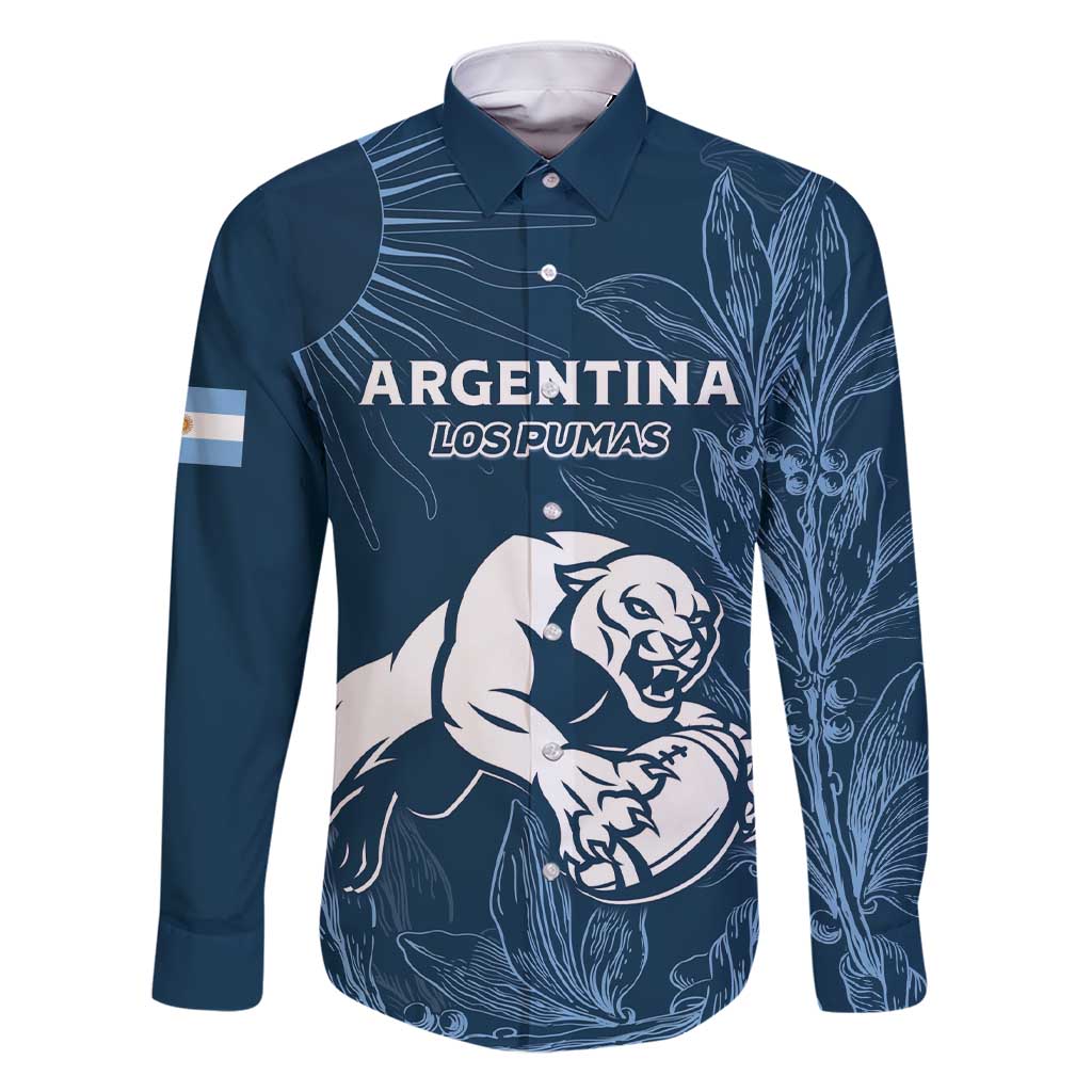 Argentina Rugby Los Pumas Custom Family Matching Short Sleeve Bodycon Dress and Hawaiian Shirt Laurel Wreath Inspired - Wonder Print Shop
