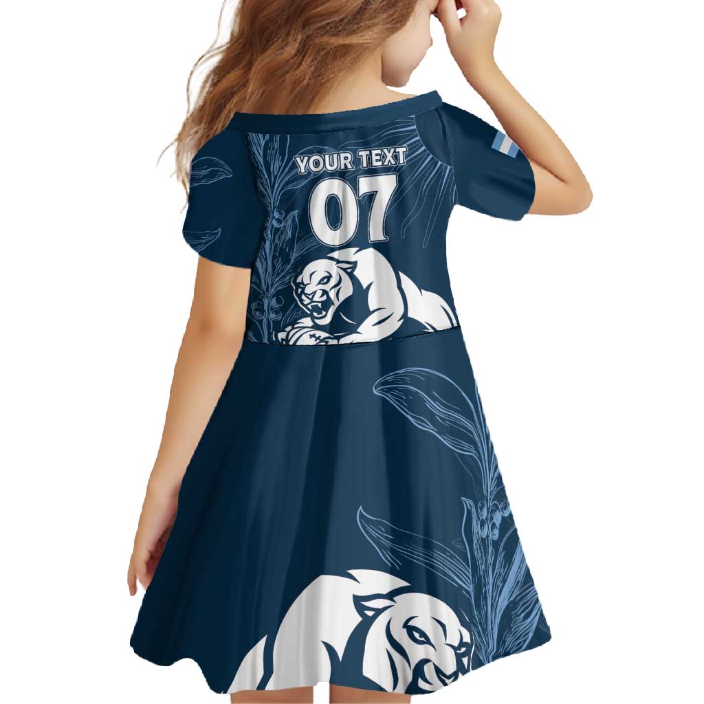Argentina Rugby Los Pumas Custom Family Matching Summer Maxi Dress and Hawaiian Shirt Laurel Wreath Inspired - Wonder Print Shop