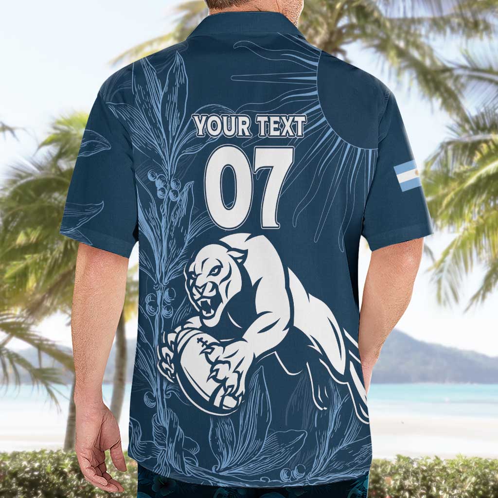 Argentina Rugby Los Pumas Custom Hawaiian Shirt Laurel Wreath Inspired - Wonder Print Shop