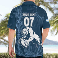 Argentina Rugby Los Pumas Custom Hawaiian Shirt Laurel Wreath Inspired - Wonder Print Shop