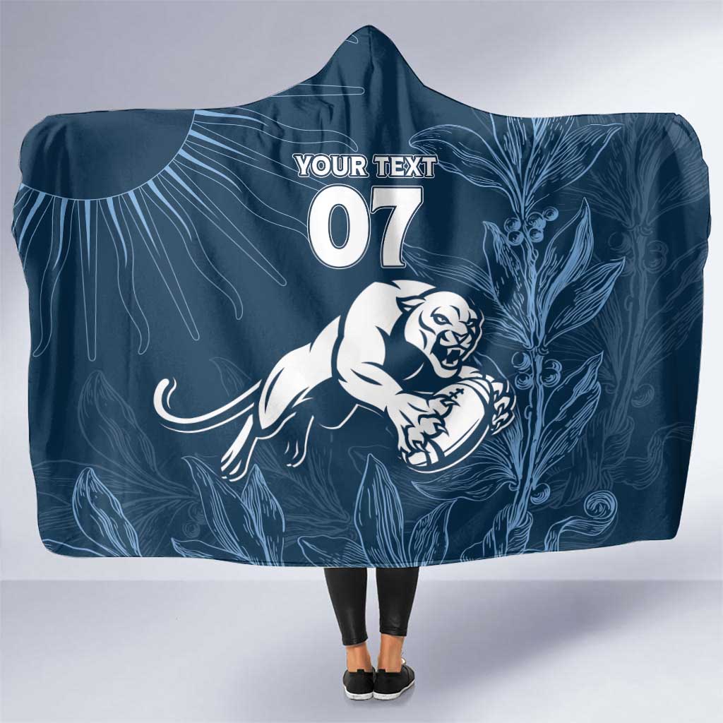 Argentina Rugby Los Pumas Custom Hooded Blanket Laurel Wreath Inspired - Wonder Print Shop