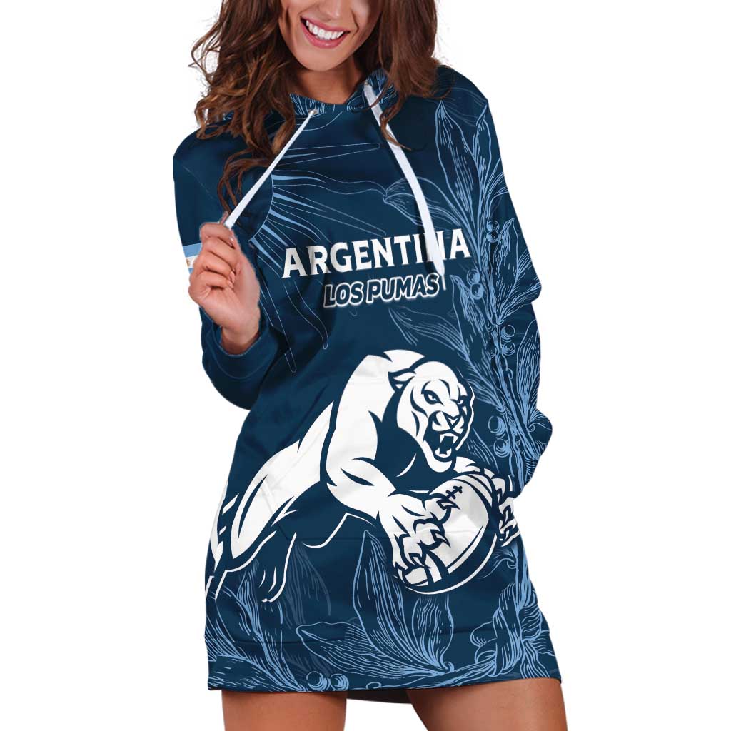 Argentina Rugby Los Pumas Custom Hoodie Dress Laurel Wreath Inspired - Wonder Print Shop