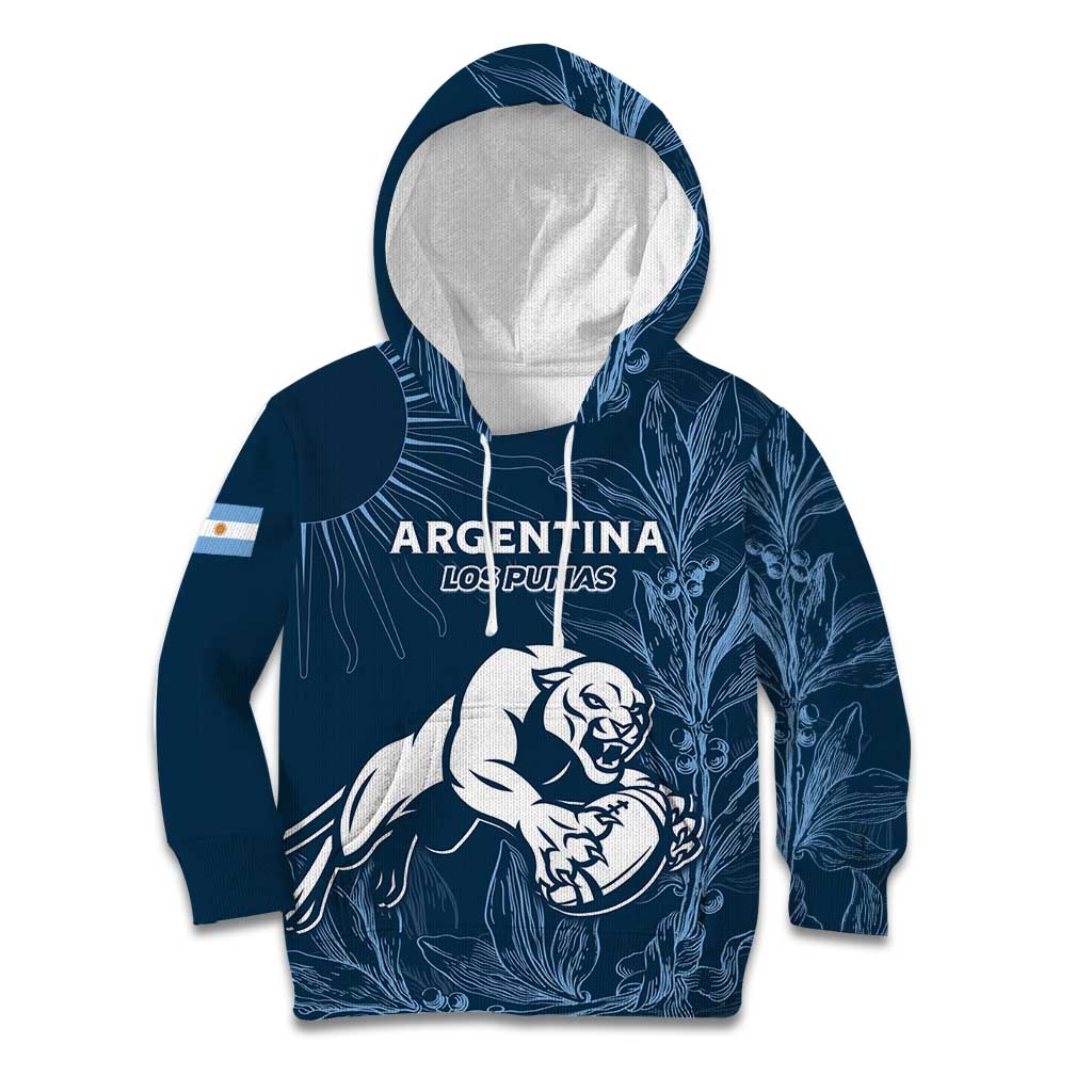 Argentina Rugby Los Pumas Custom Kid Hoodie Laurel Wreath Inspired - Wonder Print Shop