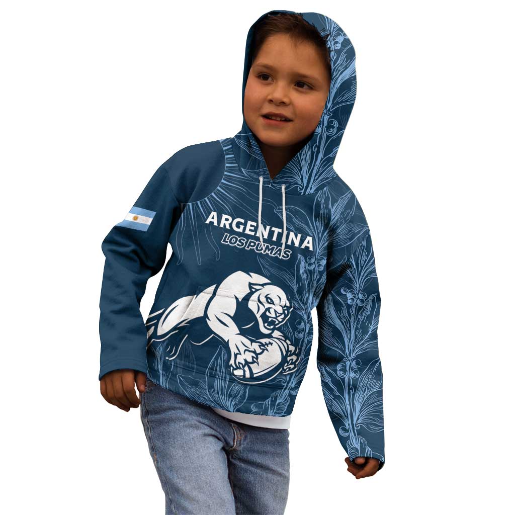 Argentina Rugby Los Pumas Custom Kid Hoodie Laurel Wreath Inspired - Wonder Print Shop