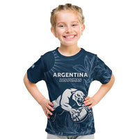 Argentina Rugby Los Pumas Custom Kid T Shirt Laurel Wreath Inspired - Wonder Print Shop