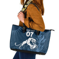 Argentina Rugby Los Pumas Custom Leather Tote Bag Laurel Wreath Inspired - Wonder Print Shop
