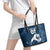 Argentina Rugby Los Pumas Custom Leather Tote Bag Laurel Wreath Inspired - Wonder Print Shop