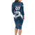 Argentina Rugby Los Pumas Custom Long Sleeve Bodycon Dress Laurel Wreath Inspired - Wonder Print Shop