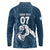 Argentina Rugby Los Pumas Custom Long Sleeve Polo Shirt Laurel Wreath Inspired - Wonder Print Shop