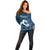 Argentina Rugby Los Pumas Custom Off Shoulder Sweater Laurel Wreath Inspired - Wonder Print Shop