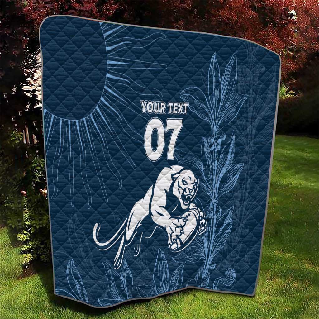Argentina Rugby Los Pumas Custom Quilt Laurel Wreath Inspired - Wonder Print Shop