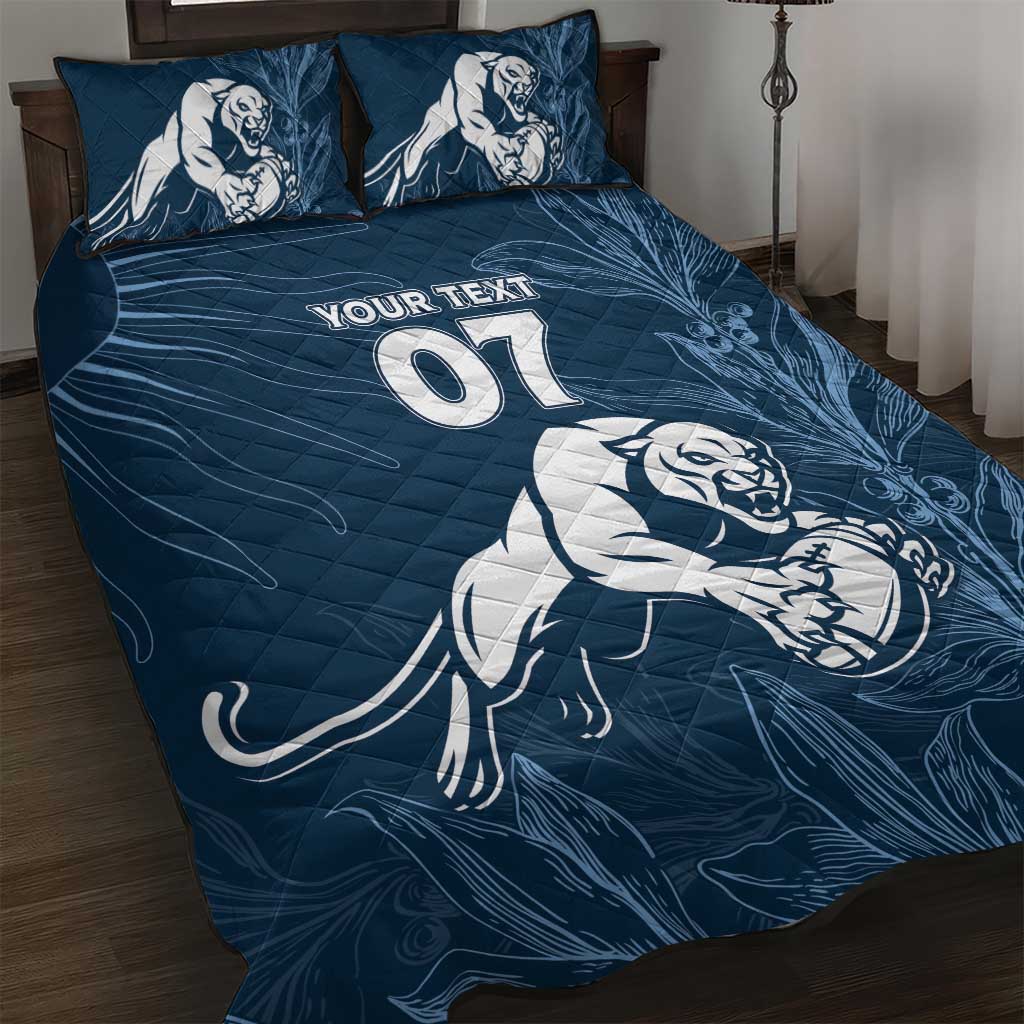 Argentina Rugby Los Pumas Custom Quilt Bed Set Laurel Wreath Inspired - Wonder Print Shop