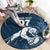 Argentina Rugby Los Pumas Custom Round Carpet Laurel Wreath Inspired - Wonder Print Shop
