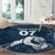 Argentina Rugby Los Pumas Custom Round Carpet Laurel Wreath Inspired - Wonder Print Shop