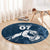 Argentina Rugby Los Pumas Custom Round Carpet Laurel Wreath Inspired - Wonder Print Shop