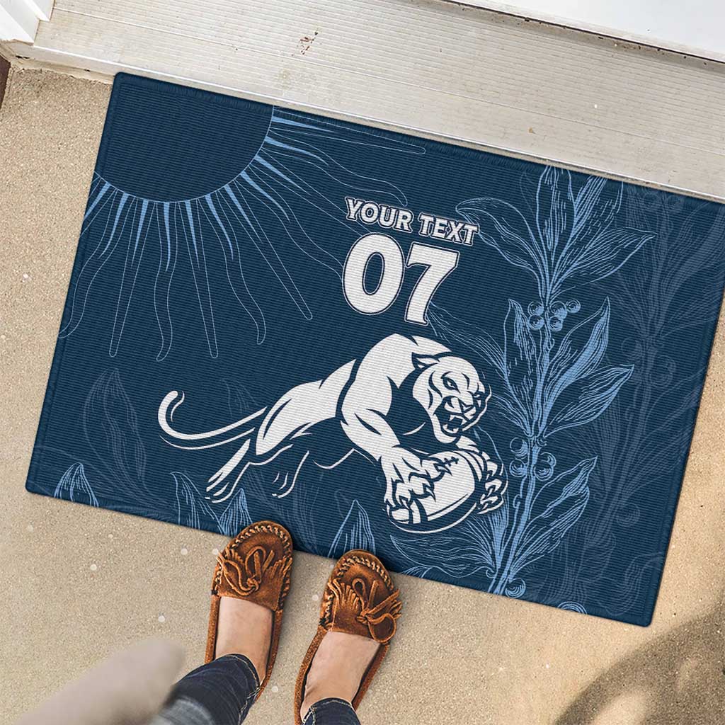 Argentina Rugby Los Pumas Custom Rubber Doormat Laurel Wreath Inspired - Wonder Print Shop
