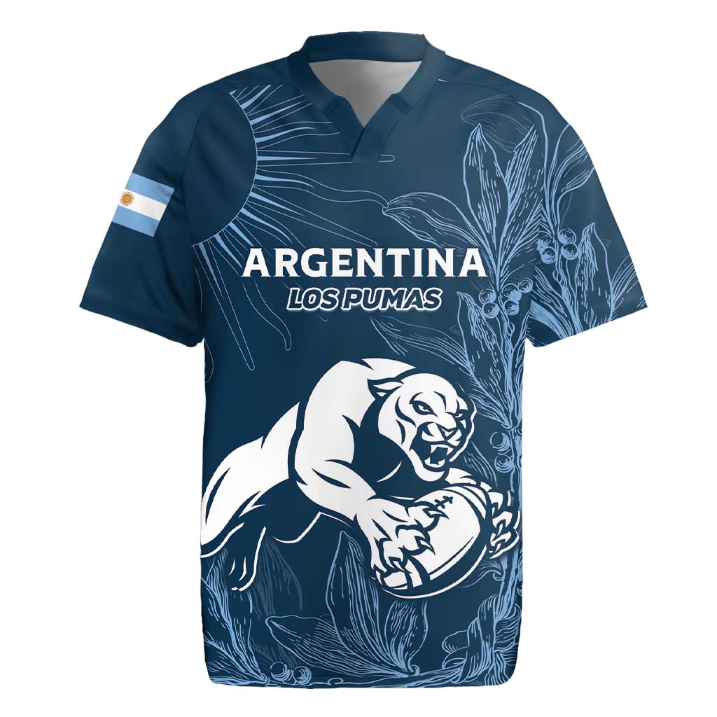 Argentina Rugby Los Pumas Custom Rugby Jersey Laurel Wreath Inspired - Wonder Print Shop