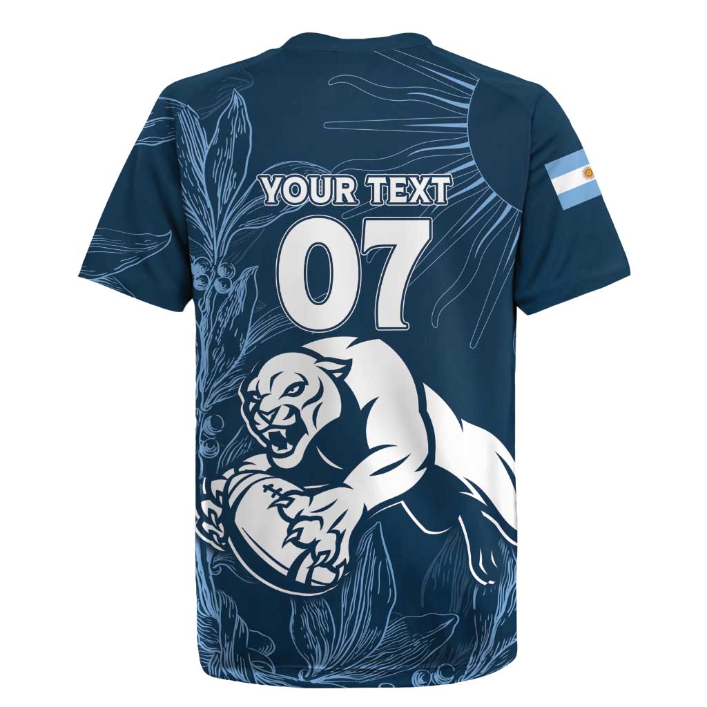 Argentina Rugby Los Pumas Custom Rugby Jersey Laurel Wreath Inspired - Wonder Print Shop