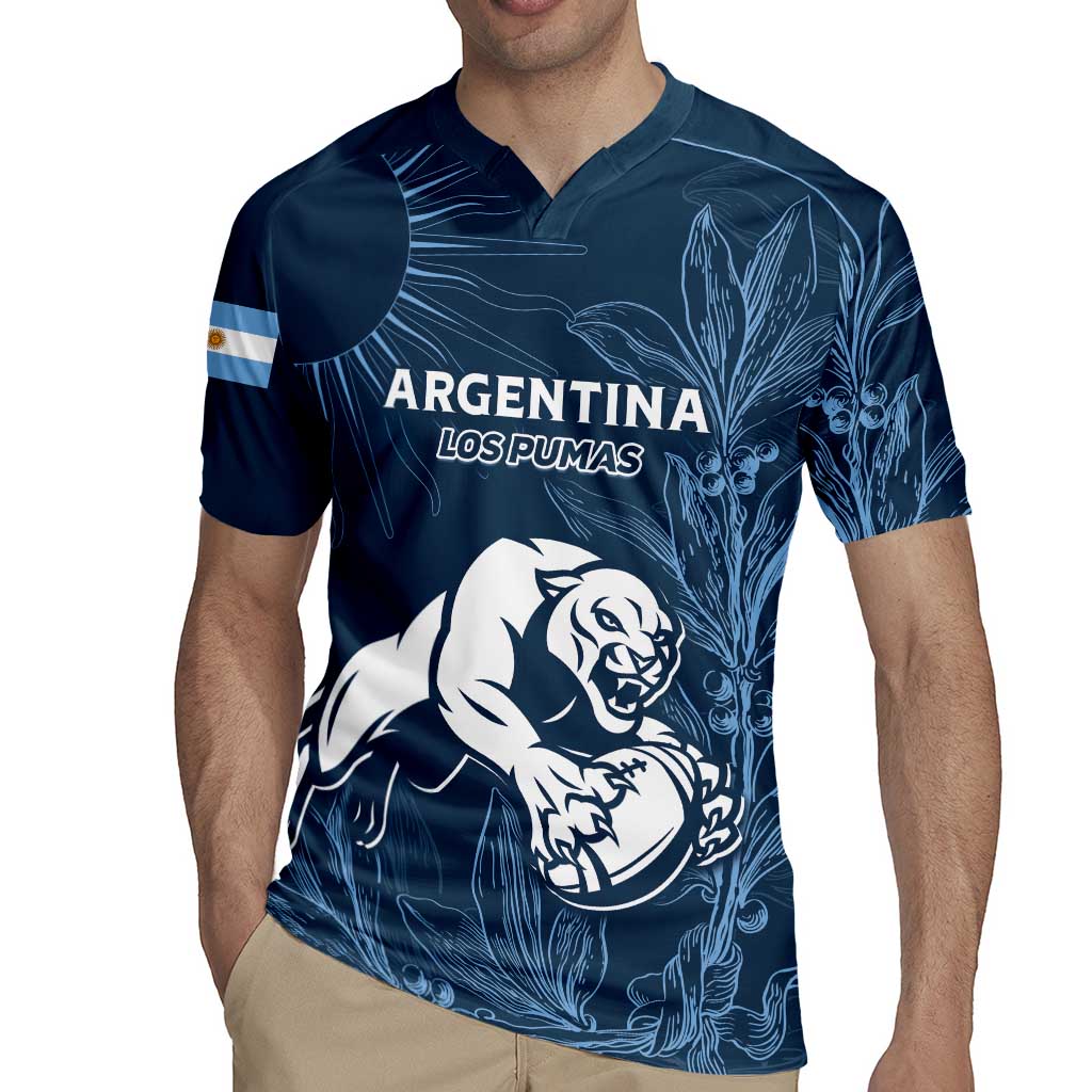 Argentina Rugby Los Pumas Custom Rugby Jersey Laurel Wreath Inspired - Wonder Print Shop