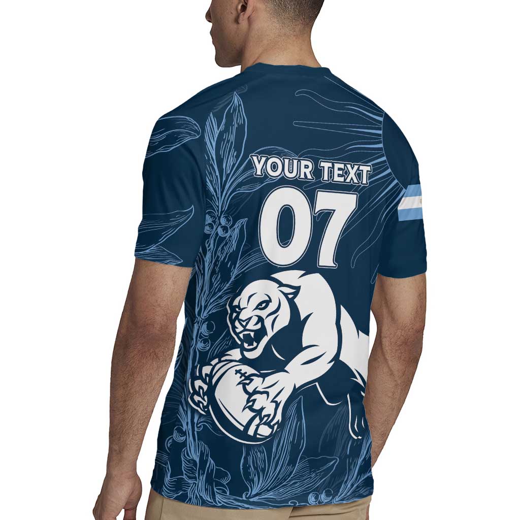 Argentina Rugby Los Pumas Custom Rugby Jersey Laurel Wreath Inspired - Wonder Print Shop