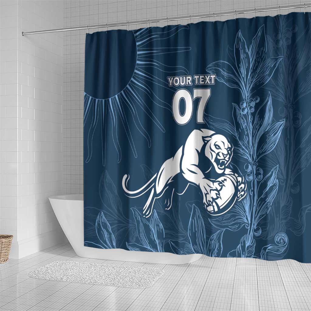 Argentina Rugby Los Pumas Custom Shower Curtain Laurel Wreath Inspired - Wonder Print Shop