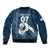 Argentina Rugby Los Pumas Custom Sleeve Zip Bomber Jacket Laurel Wreath Inspired - Wonder Print Shop