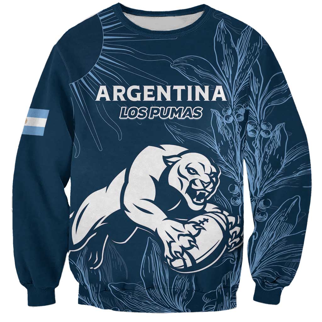 Argentina Rugby Los Pumas Custom Sweatshirt Laurel Wreath Inspired - Wonder Print Shop