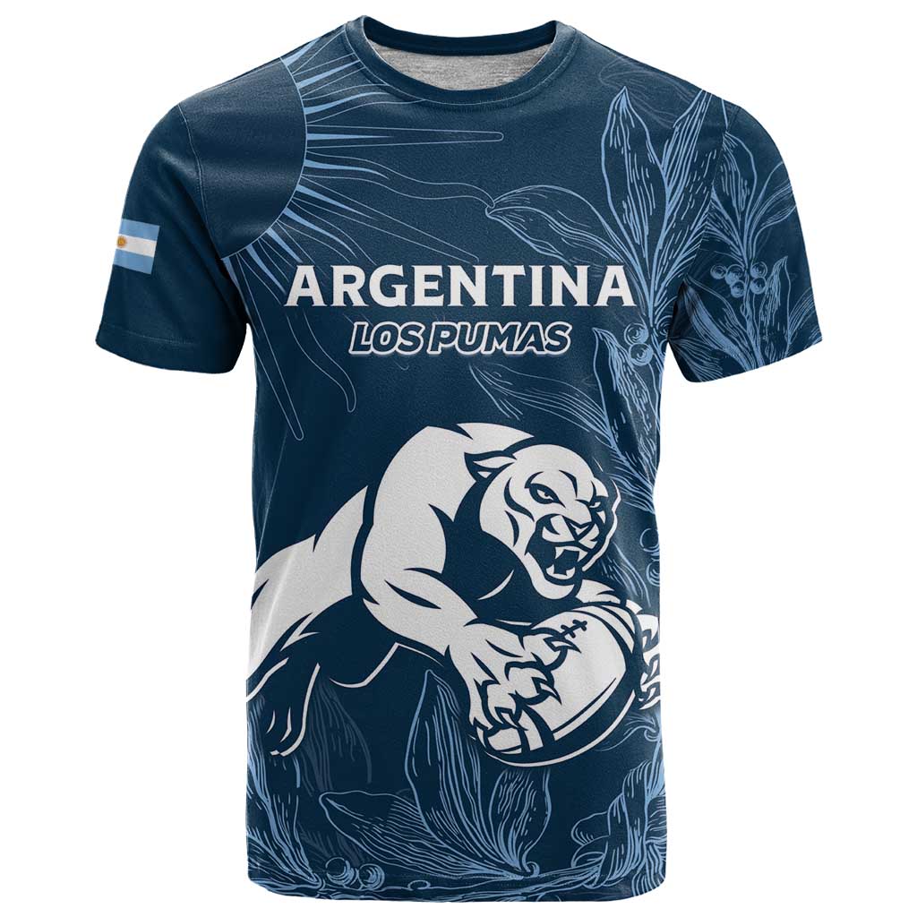 Argentina Rugby Los Pumas Custom T Shirt Laurel Wreath Inspired - Wonder Print Shop