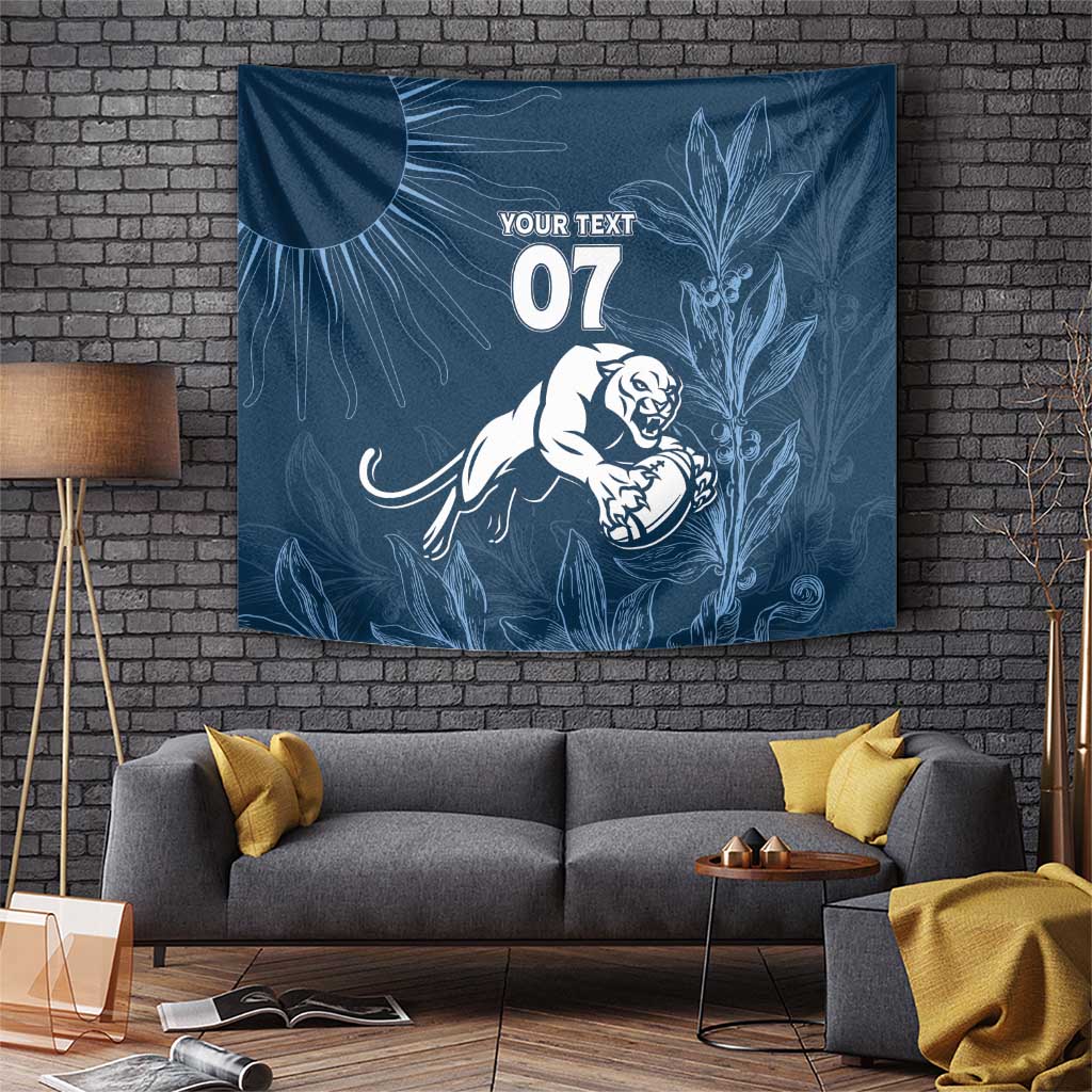 Argentina Rugby Los Pumas Custom Tapestry Laurel Wreath Inspired - Wonder Print Shop