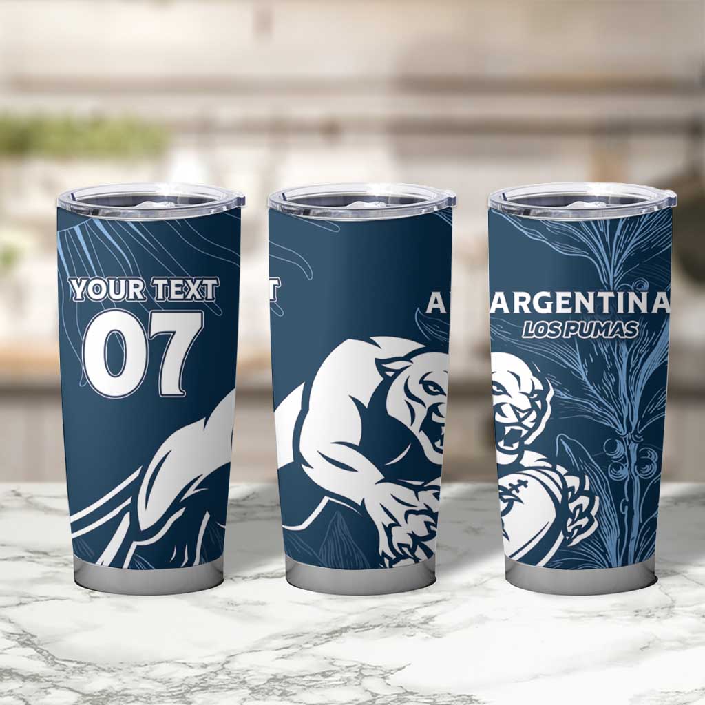 Argentina Rugby Los Pumas Custom Tumbler Cup Laurel Wreath Inspired - Wonder Print Shop